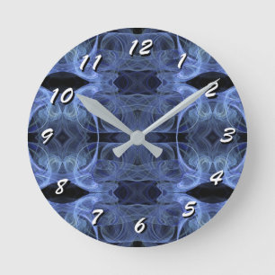 12 Number Choices to Choose-Fractal Art-Clock Round Clock
