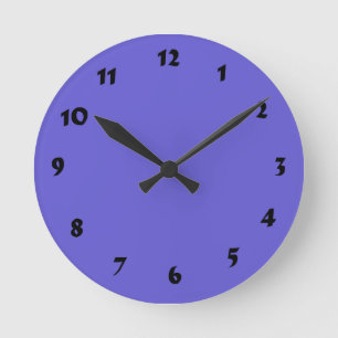 12 Number Choices to Choose From Blue Clock