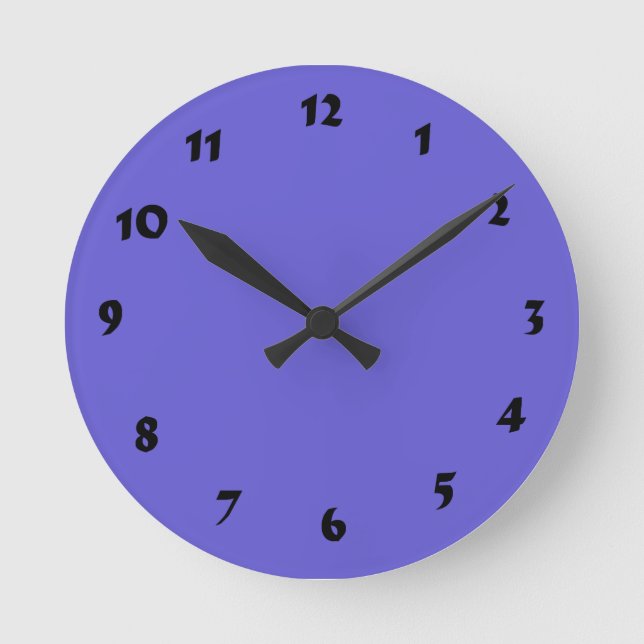12 Number Choices to Choose From Blue Clock (Front)