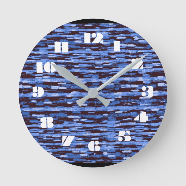 12 Number Choices to Choose From Blue Clock (Front)