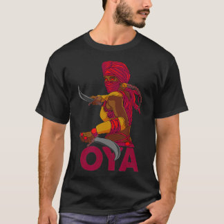 12 Orisha Oya Yoruba African Goddess Gods African  T-Shirt