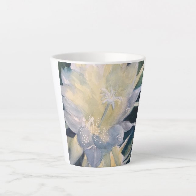 12 oz Desert Flower Latte Mug (Front)