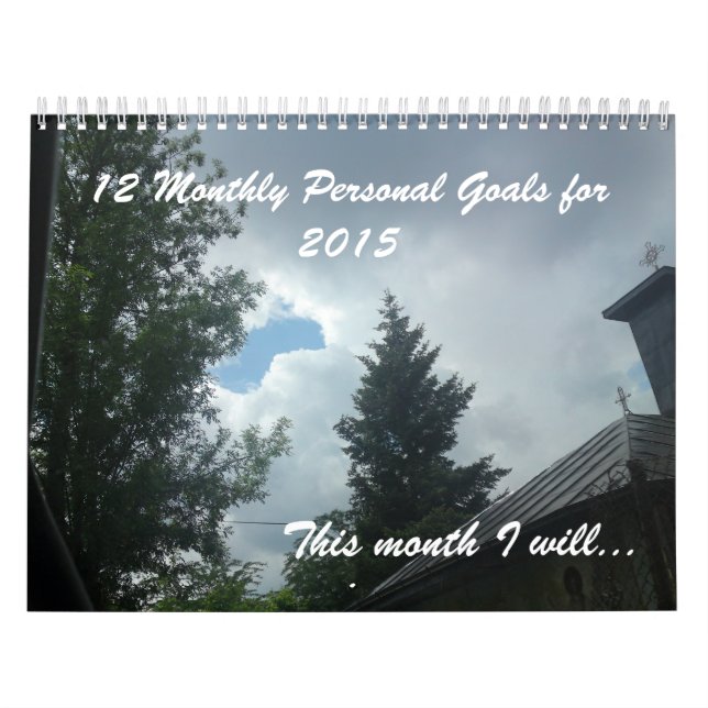 12 personal goals for 2017 Inspirational Calendar (Cover)