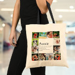 12 Photo Collage Best Aunt, Auntie Definition Tote Bag<br><div class="desc">Personalise for your special,  favourite Aunt or Auntie to create a unique gift. A perfect way to show her how amazing she is every day.  Designed by Thisisnotme©</div>