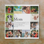 12 Photo Collage Best Mum, Mum, Mama Definition Faux Canvas Print<br><div class="desc">Personalise with your her 12 favourite photos and personalised text for your special Mum, Mum or Mama to create a unique gift for Mother's day, birthdays, Christmas, baby showers, or any day you want to show how much she means to you. Show her how amazing she is every day. Designed...</div>