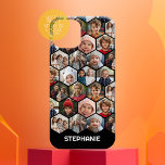 12 Photo Collage - funky hexagon - Random Pattern Case-Mate iPhone 14 Case<br><div class="desc">Square photos work best with this template. A random sampling of 12 photos shaped like hexagons in a pattern that covers the entire phone case. Add your favourite pics to this fun template. You can use square photos or any photos for this grid.</div>