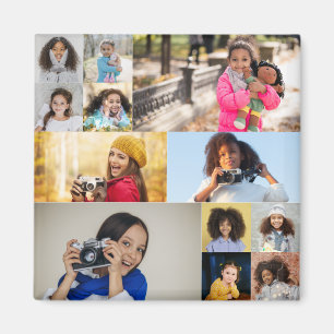 12 Photo Collage Gift Magnet
