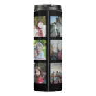 12 Photo Collage Optional Text -- Can Edit Black