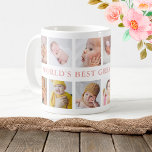 12 Photo Collage Pink World's Best Great Grandma Coffee Mug<br><div class="desc">World's Best Great Grandma coffee mug personalised with 12 photos.
Perfect keepsake gift for great grandma for christmas, birthday, mothers day and grandparents day.</div>