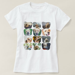 12 Photo Collage Unique Personalized T-Shirt