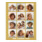 12 Photo Collage with Gold Background and Text