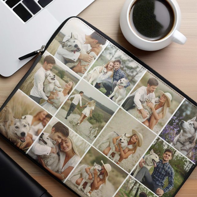 12 Photo Gallery Personalised Laptop Sleeve (Creator Uploaded)