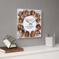 12 Photo Minimal Grid with Simple Text Square Wal