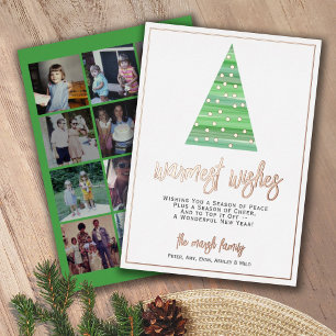 12 Photo - Warmest Wishes Christmas Tree Ornaments