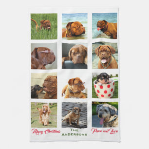 12 Picture Family Photo ✨ Collage Custom Tea Towel