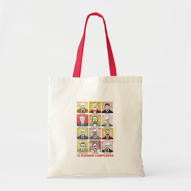 12 Russian Composers Tote Bag (Front)