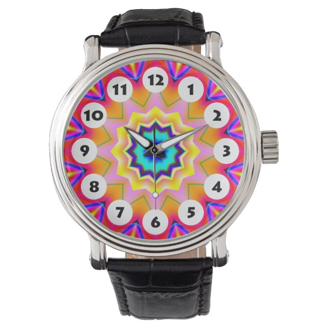 12 Spots - Colourful Mandala 038 Watch (Front)