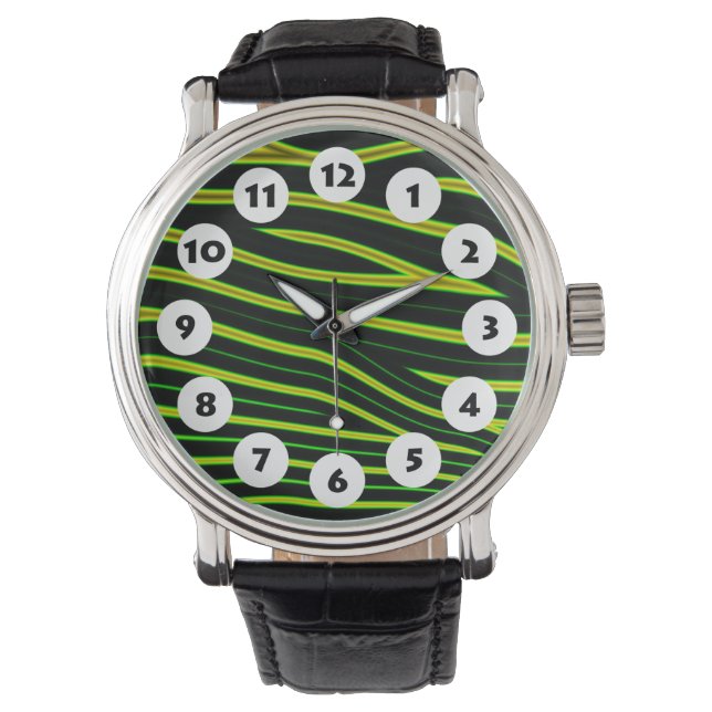 12 Spots - Green Ripples Watch (Front)