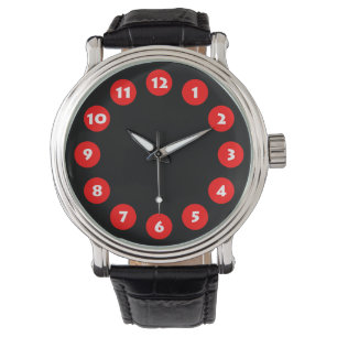 12 Spots - Red on Black Watch