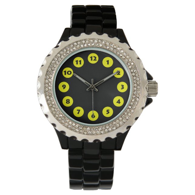 12 Spots - Yellow on Black Watch (Front)