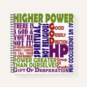 12 Step Higher Power Notebook