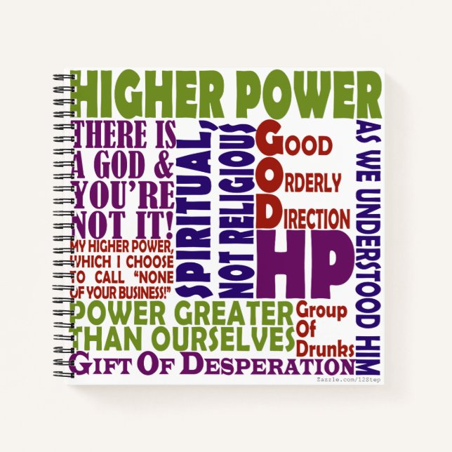 12 Step Higher Power Notebook (Front)