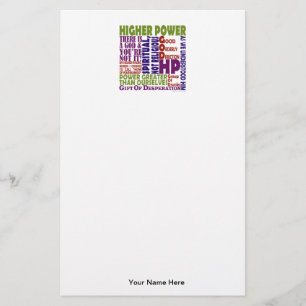 12 Step Higher Power Stationery