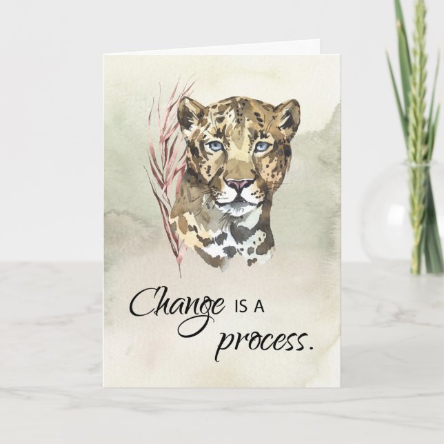 12 Step Recovery Encouragement Change is Process Card (Front)