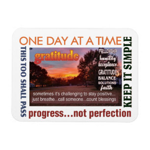 12 step recovery graditude magnet25 magnet