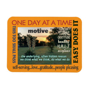 12 step recovery motive magnet 25
