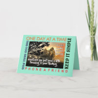 12 step recovery tweaking greeting card 25