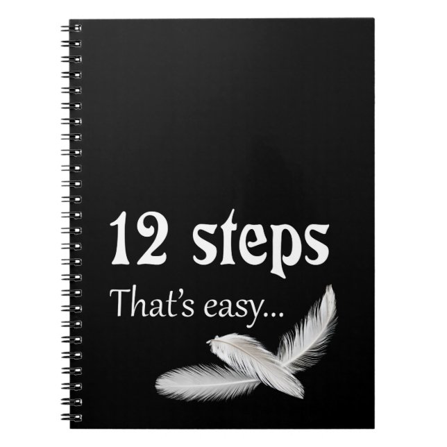 12 steps spiral notebook (Front)