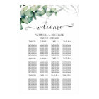 12 Tables Rustic Greenery Wedding Seating Chart
