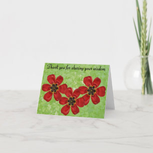 12 Thank You For Sharing Your Wisdom Card