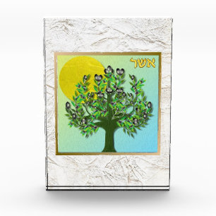 12 Tribes of Israel Asher Art Acrylic Block