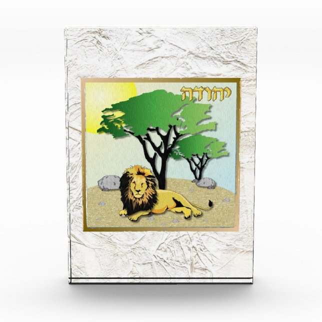 12 Tribes of Israel Judah Art Acrylic Block (Front)