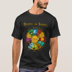 12 Twelve Tribes Of Israel Hebrew Jewish Israelite T-Shirt