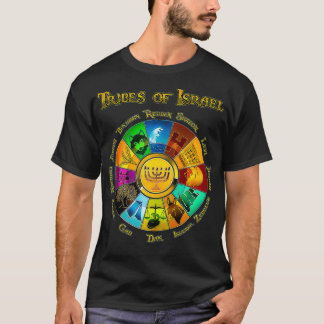12 Twelve Tribes Of Israel Hebrew Jewish Israelite T-Shirt