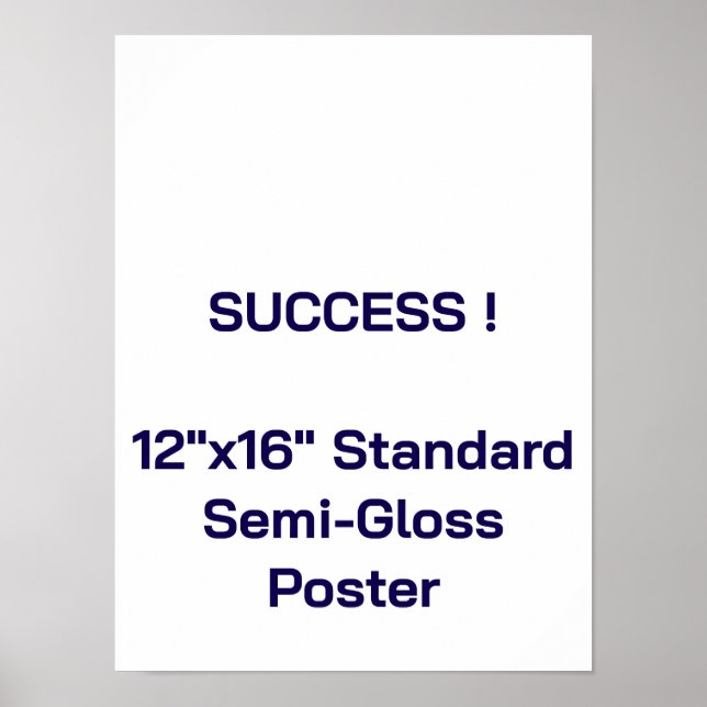 12"x16" Standard Semi-Gloss Poster (Front)