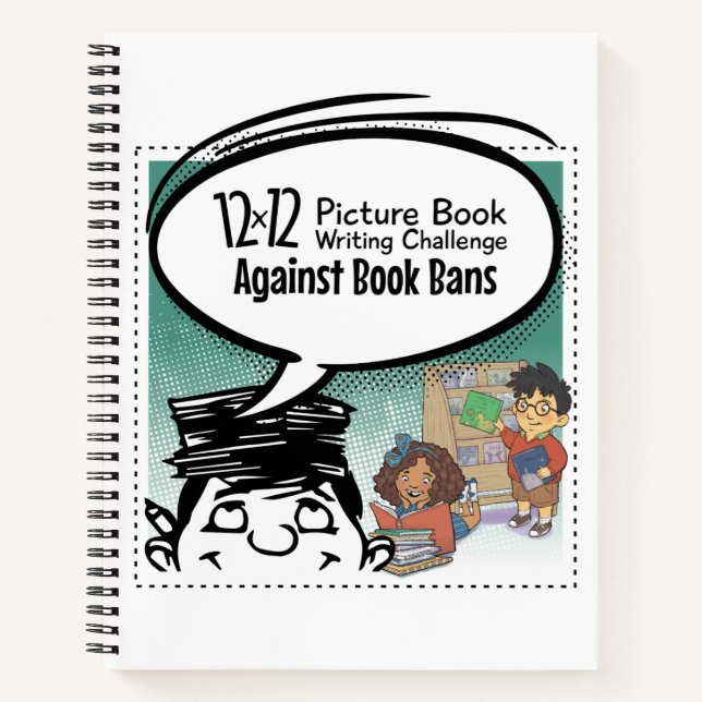 12 x 12 Against Book Bans Notebook (Front)