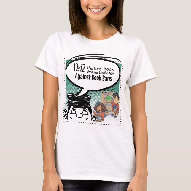 12 x 12 Against Book Bans T-Shirt (Front)