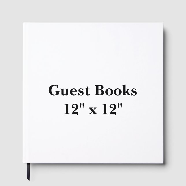 12" x 12" Black 60# Eclipse Guest Book (Front)