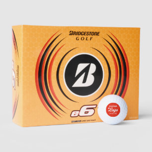 12 x Custom Logo Photo Bridgstone e6 Golf Balls