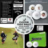 12 x Custom Photo Logo Srixon Soft Feel Golf Balls