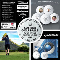 12 x Custom Photo Logo TaylorMade TP5 Golf Balls