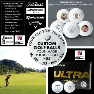 12 x Custom Photo Logo Wilson Ultra 500 Golf Balls
