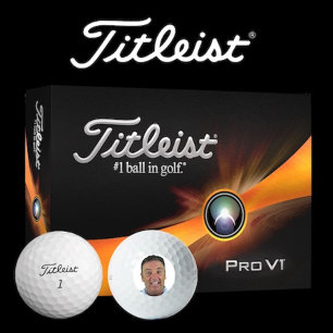 12 x Titleist Pro V1 Custom Photo Golf Balls