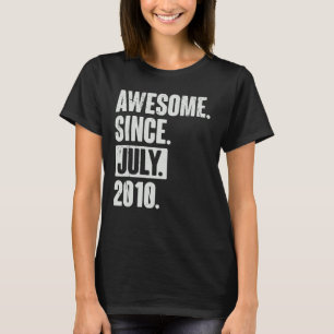 12 Year Old 12th Birthday   Awesome Since July 201 T-Shirt