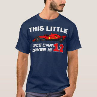 12 Year Old 12th Birthday Gift Boys Cool Kid Car T-Shirt