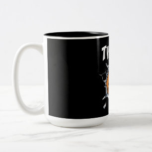 12 Year Old Basketball Birthday Party 12th Boy Two-Tone Coffee Mug